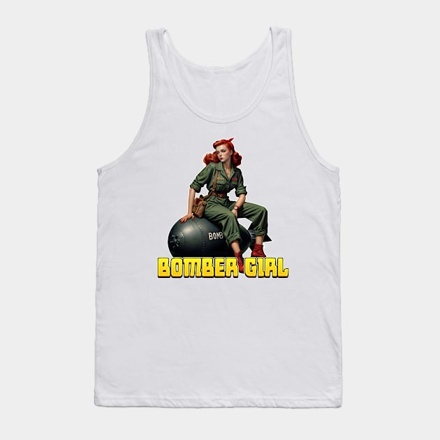 BOMBERGIRL Tank Top by Rawlifegraphic